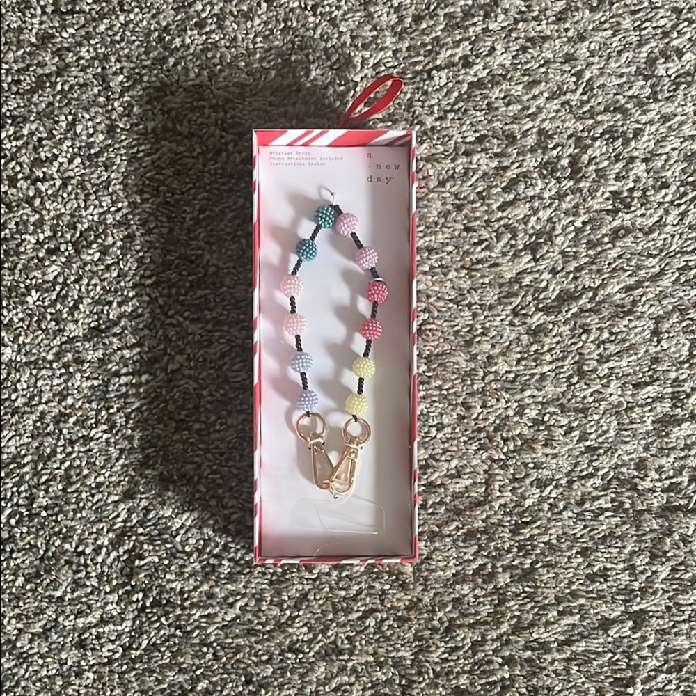 Colorful Beaded Wristlet Strap/Phone Attachment by A New Day